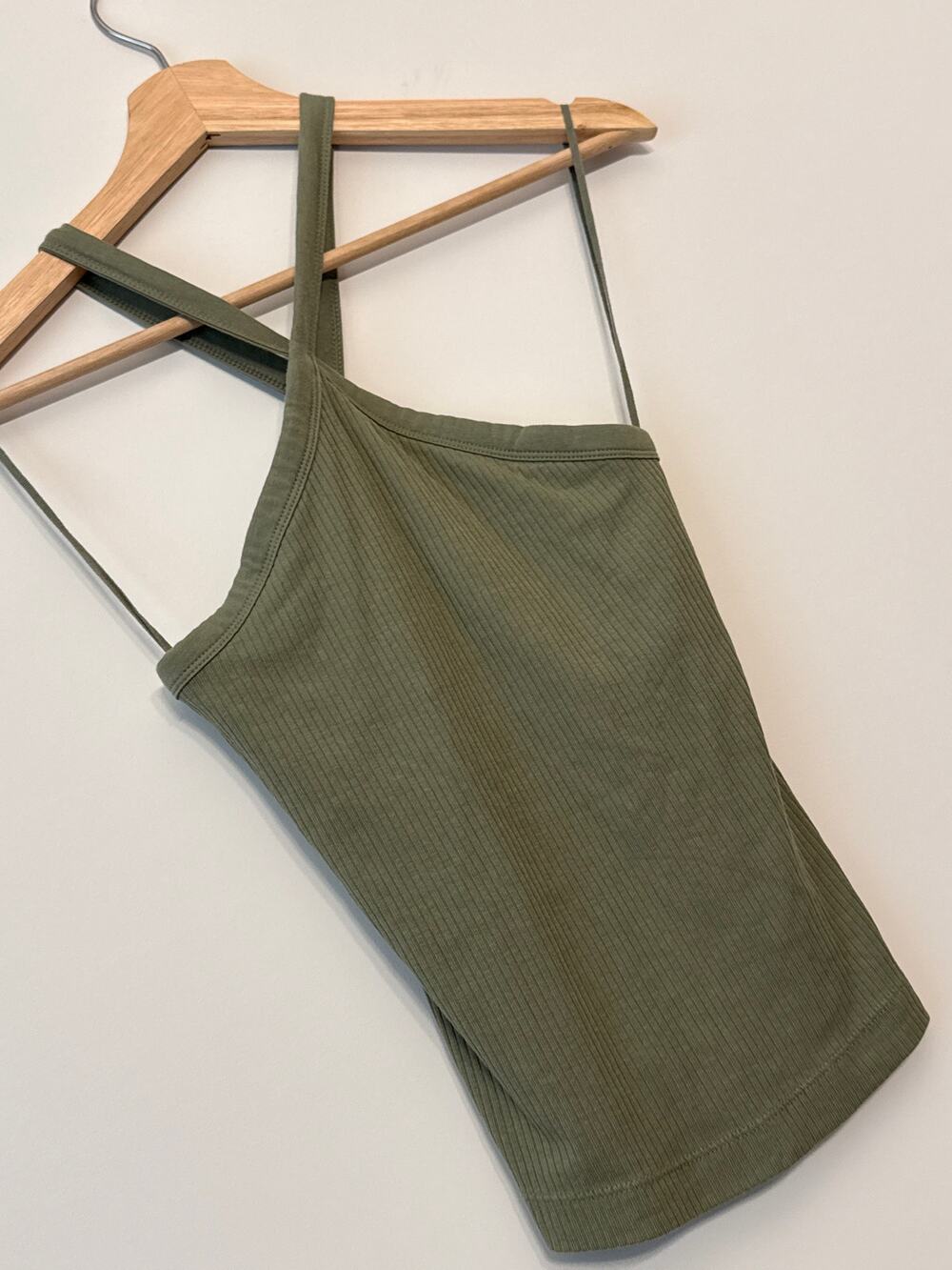 Old Navy Olive Green Ribbed Halter Tank – Size S